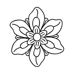 Fototapeta premium anemopsis yerba mansa flower icon, anemopsis yerba mansa flower vector illustration-simple illustration of anemopsis yerba mansa flower, perfect for anemopsis yerba mansa flower logos and icons
