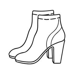 ankle boots icon, ankle boots vector illustration-simple illustration of ankle boots, perfect for ankle boots logos and icons
