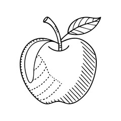 apple icon, apple vector illustration-simple illustration of apple, perfect for apple logos and icons