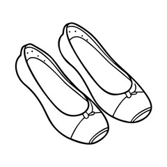 ballet flats icon, ballet flats vector illustration-simple illustration of ballet flats, perfect for ballet flats logos and icons