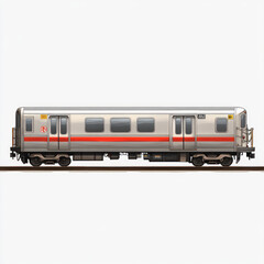 Fototapeta premium train isolated on white background