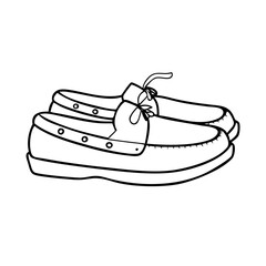 boat shoes icon, boat shoes vector illustration-simple illustration of boat shoes, perfect for boat shoes logos and icons