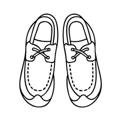 boat shoes icon, boat shoes vector illustration-simple illustration of boat shoes, perfect for boat shoes logos and icons