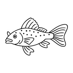 bristlenose pleco fish icon, bristlenose pleco fish vector illustration-simple illustration of bristlenose pleco fish, perfect for bristlenose pleco fish logos and icons