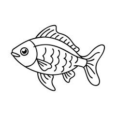 cherry barb fish icon, cherry barb fish vector illustration-simple illustration of cherry barb fish, perfect for cherry barb fish logos and icons