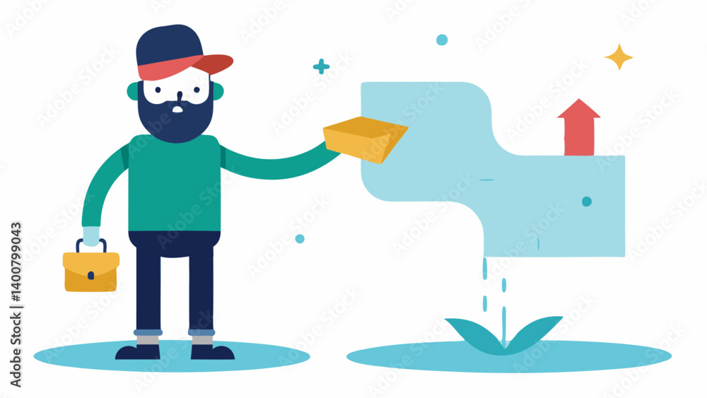 Poster journey torn map a character stands with a torn and wornout map in one hand looking puzzled at the e