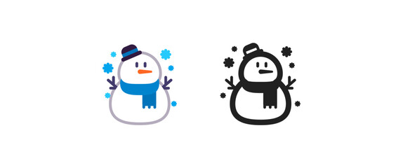 Snowy Snowman Emoji
