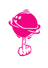 fuck bowling doigt tourne insulte