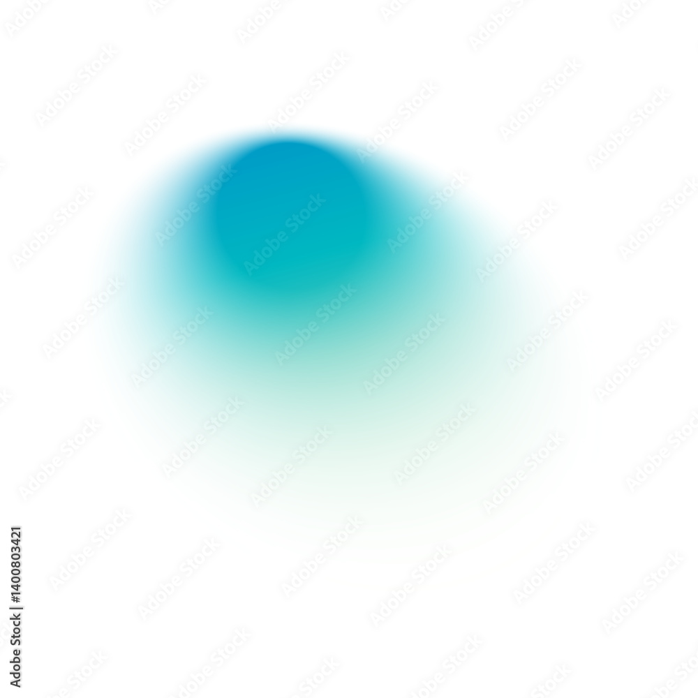 Aufkleber soft blue gradient background with smooth color transition, pastel mesh elements, blurred circular s