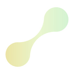 Molecular dot connect pattern with metaball shapes. Abstract fluid morphing paterns. Flat vector illustration isolated on white background.