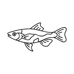 endler s livebearer fish icon, endler s livebearer fish vector illustration-simple illustration of endler s livebearer fish, perfect for endler s livebearer fish logos and icons