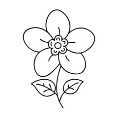 forget me not flower icon, forget me not flower vector illustration-simple illustration of forget me not flower, perfect for forget me not flower logos and icons