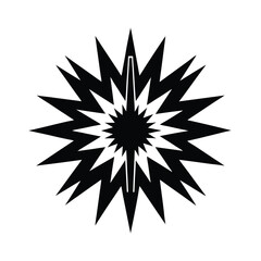 Obraz premium black and white flower
