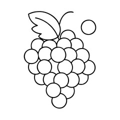 grape icon, grape vector illustration-simple illustration of grape, perfect for grape logos and icons