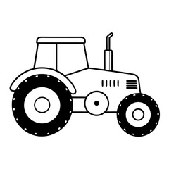 tractor on a white background