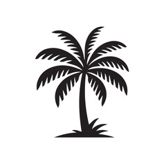 palm tree silhouette vector