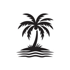 silhouette of palm trees