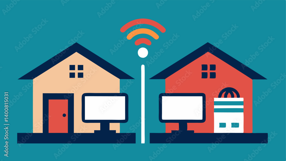 Poster home learning environment two homes depicted side by sideone with a dedicated study space multiple d