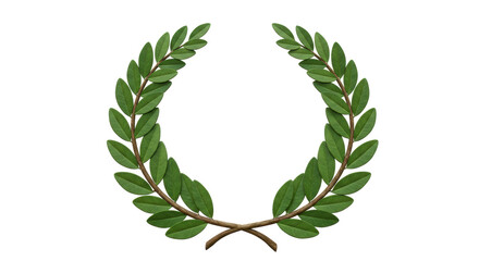 Isolated Laurel Wreath