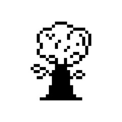 Fototapeta premium tree pixel art for your needs
