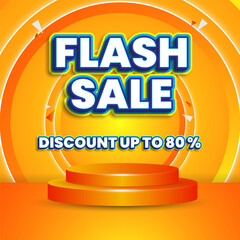 3d flash sale text effect