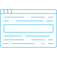 Obraz premium Reading Online icon single vector illustration