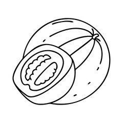 mamoncillo icon, mamoncillo vector illustration-simple illustration of mamoncillo, perfect for mamoncillo logos and icons