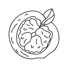 medlar fruit icon, medlar fruit vector illustration-simple illustration of medlar fruit, perfect for medlar fruit logos and icons