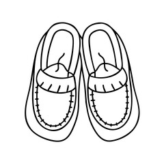 moccasins icon, moccasins vector illustration-simple illustration of moccasins, perfect for moccasins logos and icons
