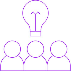 Sharing Ideas icon single vector illustration