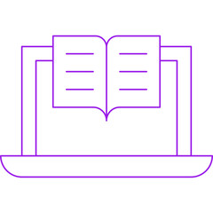 Virtual Classroom icon single vector illustration