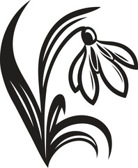 Snowflower stylized vector
