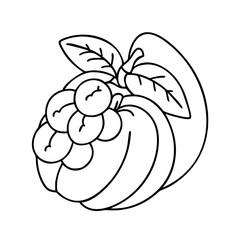 nance fruit icon, nance fruit vector illustration-simple illustration of nance fruit, perfect for nance fruit logos and icons
