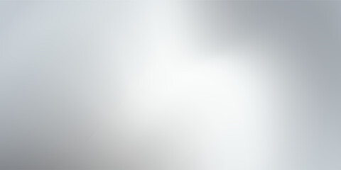 Silver foil background with metal mirror texture. Chrome gradient surface with light gloss. Vector