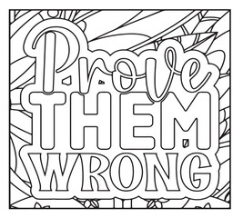 Motivational Quotes Coloring Pages