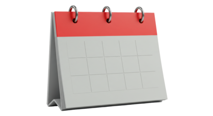 Isolated Desk Calendar