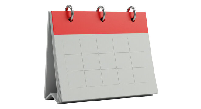 Isolated Desk Calendar
