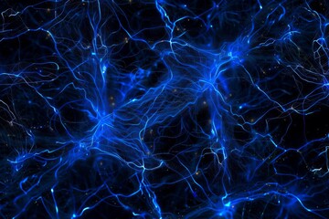 Obraz premium Abstract Blue Watercolor Ocean Texture