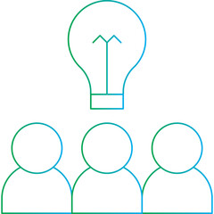 Sharing Ideas icon single vector illustration