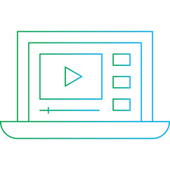 Distance Learning icon single vector illustration