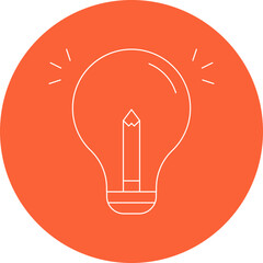 Idea icon single vector illustration