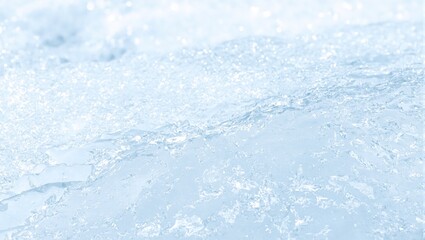 Obraz premium Captivating close up of translucent ice sheet with intricate cracks and shimmering reflections forming a mesmerizing frozen pattern