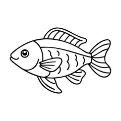 rainbowfish icon, rainbowfish vector illustration-simple illustration of rainbowfish, perfect for rainbowfish logos and icons