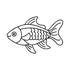 rainbowfish icon, rainbowfish vector illustration-simple illustration of rainbowfish, perfect for rainbowfish logos and icons