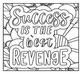 Motivational Quotes Coloring Pages