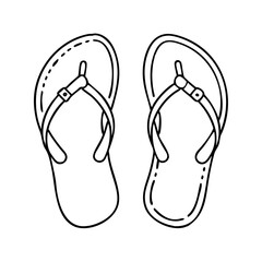 sandals icon, sandals vector illustration-simple illustration of sandals, perfect for sandals logos and icons