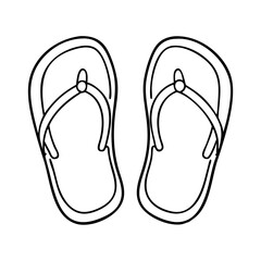 sandals icon, sandals vector illustration-simple illustration of sandals, perfect for sandals logos and icons