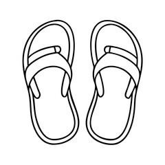 sandals icon, sandals vector illustration-simple illustration of sandals, perfect for sandals logos and icons