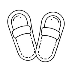 slippers icon, slippers vector illustration-simple illustration of slippers, perfect for slippers logos and icons