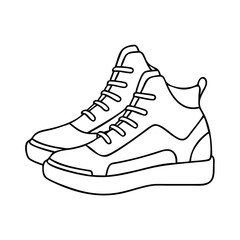 sneakers icon, sneakers vector illustration-simple illustration of sneakers, perfect for sneakers logos and icons